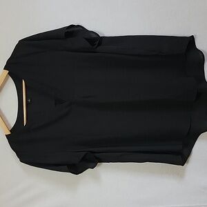 Women's Torrid Flowy Top, Black, Size 1/1X, Pre-Owned